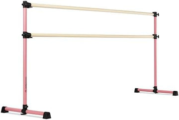 Portable Adjustable Wooden Double Ballet Barre