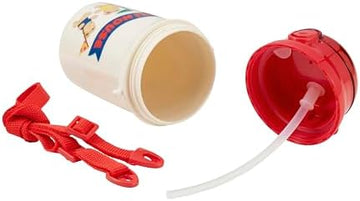 Kids Straw Water Bottle with Bear Design