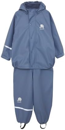 Kids Waterproof Rain and Snow Suit with Detachable Hood