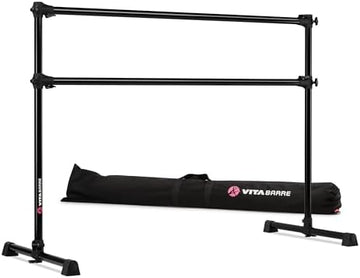 Portable Adjustable Double Ballet Barre with Carry Bag