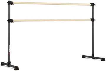 Portable Adjustable Wooden Double Ballet Barre