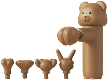Mini Bear Deep Tissue Massage Gun with 5 Heads
