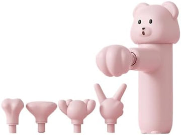 Mini Bear Deep Tissue Massage Gun with 5 Heads