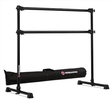 Portable Adjustable Double Ballet Barre with Carry Bag