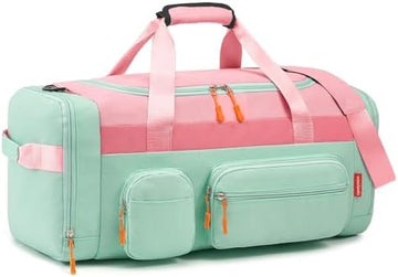 Kids Travel Duffel Bag with Shoe & Wet Pockets