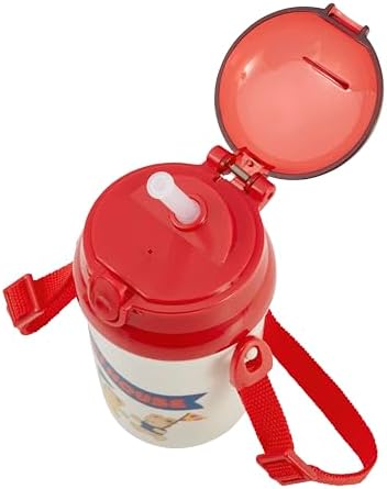 Kids Straw Water Bottle with Bear Design