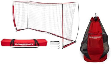 Full-Size Portable Bow-Style Soccer Goal with Carry Bag