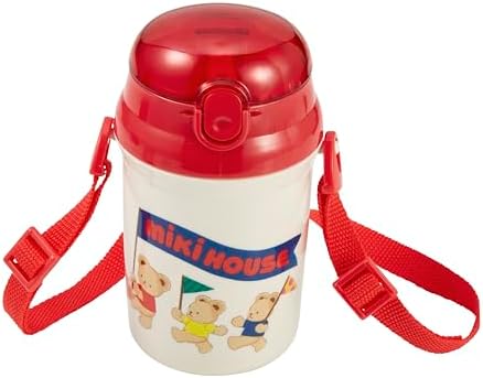 Kids Straw Water Bottle with Bear Design
