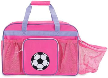 Personalized Kids Soccer Duffel Bag with Ball Holder