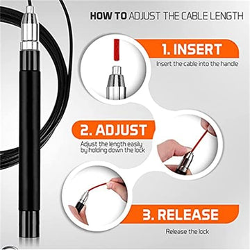 High-Speed Steel Wire Competition Jump Rope