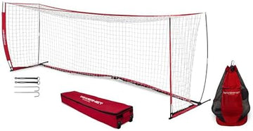 Full-Size Portable Bow-Style Soccer Goal with Carry Bag