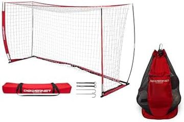 Full-Size Portable Bow-Style Soccer Goal with Carry Bag
