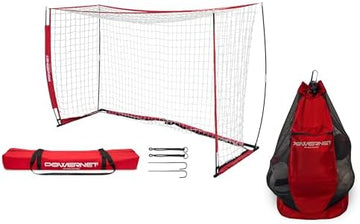 Full-Size Portable Bow-Style Soccer Goal with Carry Bag
