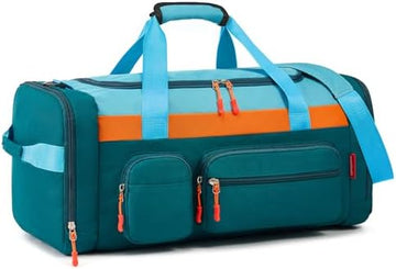 Kids Travel Duffel Bag with Shoe & Wet Pockets