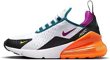 Air Max 270 Shoes White/Vivid Purple-Black