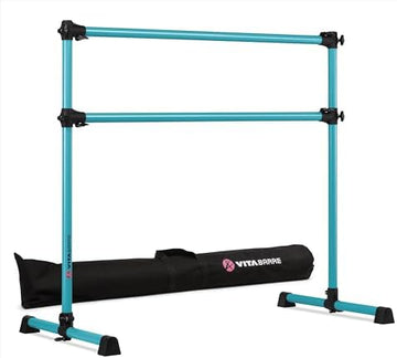 Portable Adjustable Double Ballet Barre with Carry Bag