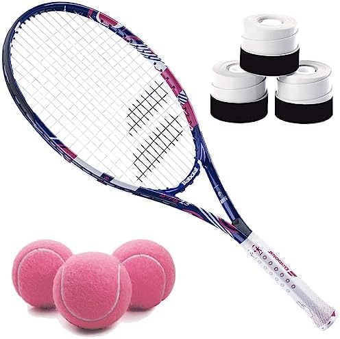 Tennis Racquet Bundle with Overgrips and Tennis Balls