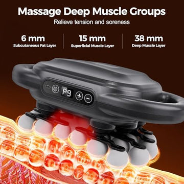 Deep Tissue Massage Gun Set with 24 Heads