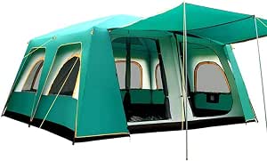 Waterproof Large Family Camping Dome Tent with Bedrooms