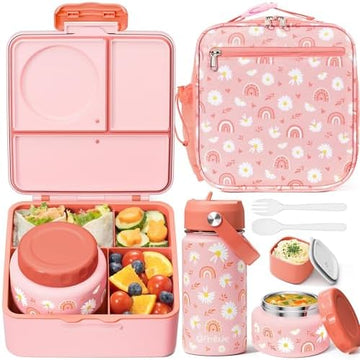 Leakproof Bento Lunch Box Set with Food Jar and Bag