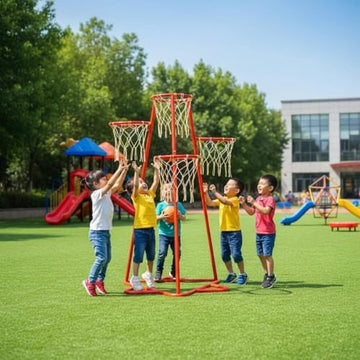 Kids Indoor Outdoor Multi-Hoop Basketball Hoop
