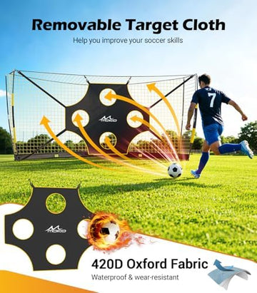 12x6 FT Portable Soccer Goal with Target