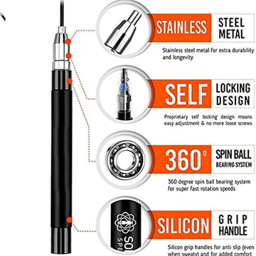 High-Speed Steel Wire Competition Jump Rope