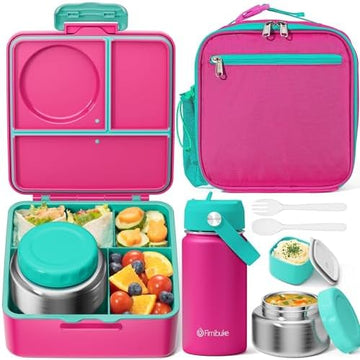 Leakproof Bento Lunch Box Set with Food Jar and Bag