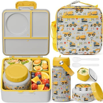 Leakproof Bento Lunch Box Set with Food Jar and Bag