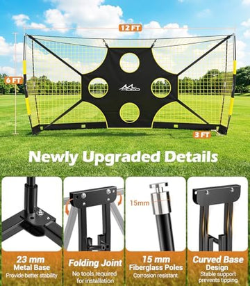 12x6 FT Portable Soccer Goal with Target