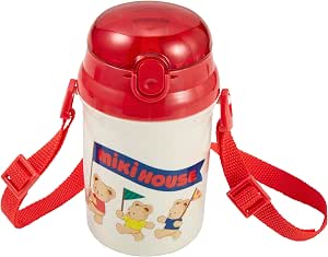 Kids Straw Water Bottle with Bear Design