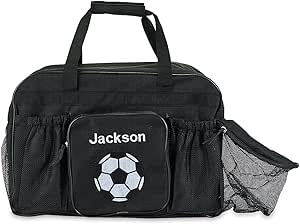 Personalized Kids Soccer Duffel Bag with Ball Holder