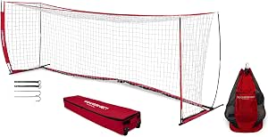 Full-Size Portable Bow-Style Soccer Goal with Carry Bag