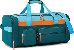 Kids Travel Duffel Bag with Shoe & Wet Pockets