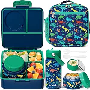 Leakproof Bento Lunch Box Set with Food Jar and Bag